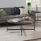 Alaterre Furniture Brookline 42" Round Wood with Concrete-Coating Coffee Table AWBL42CC - alternate 5